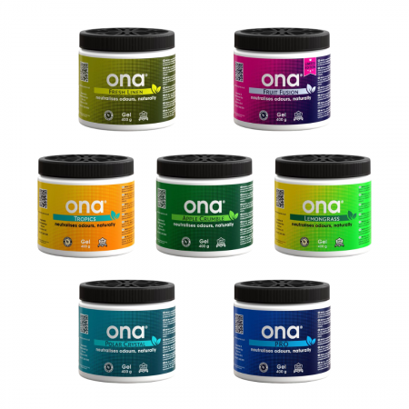 ONA Gel Geruchsneutralisierer – Größen 400 g bis 20 kg, Sorten Apple Crumble, Fresh Linen, Fruit Fusion, Lemongrass, Polar Crystal, PRO, Tropics
