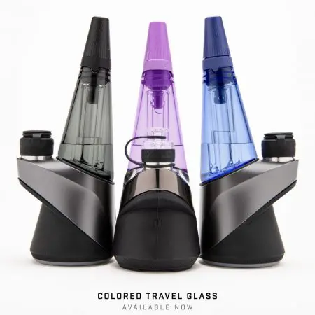 Puffco Peak Travel Glass mit drehbarem Verschluss für mobiles Dabbing