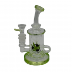 Black Leaf Recycle Bubbler Glasbubbler mit Recycle-Funktion