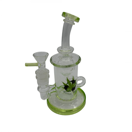 Black Leaf Recycle Bubbler Glasbubbler mit Recycle-Funktion und Dab Rig Option