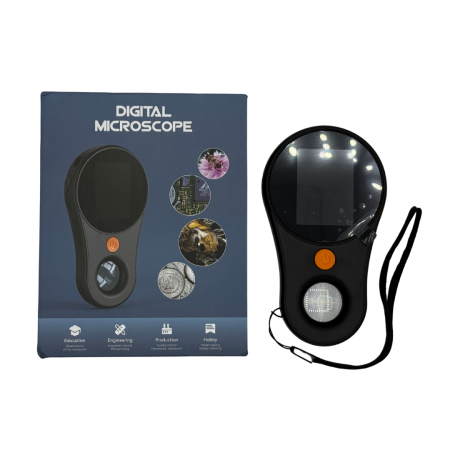 Digitales Mikroskop 500x mit 2MP Kamera und 8 LED für Elektronik & Pflanzen