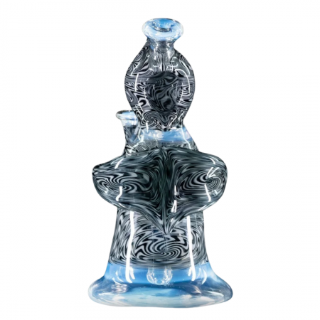 Hashba Ghost Monk Rig Set handgefertigt aus Borosilikat mit 3-Hole Percolator, Frontansicht