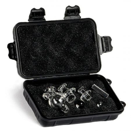 Hashba Slurper & Carb Cap Set – Borosilikat Zubehör im Case
